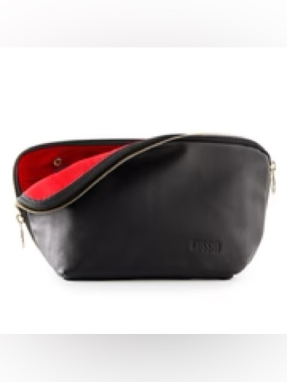 Kusshi Signature Leather Makeup Bag